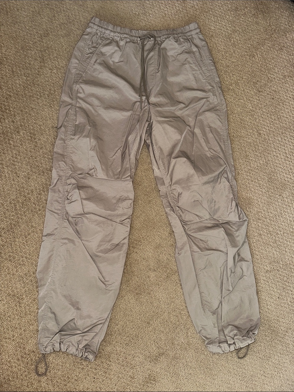 Abercrombie & Fitch Light Gray Drawstring Joggers